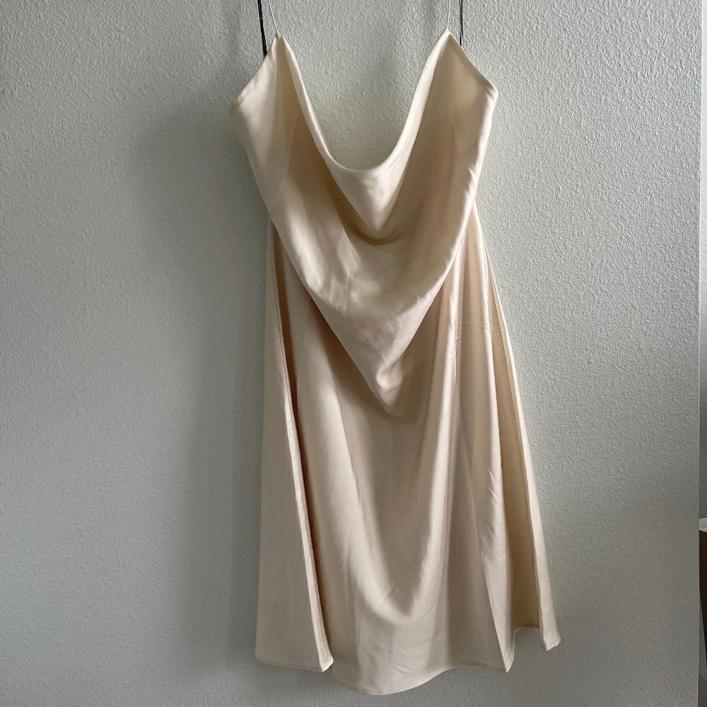 Satin Mini Dress - Picture 4 of 8
